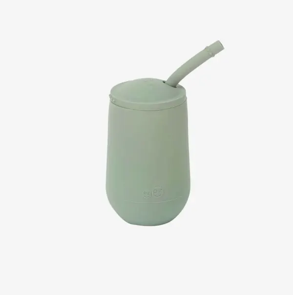 ezpz Happy Toddler Cup + Straw Training Set Sage