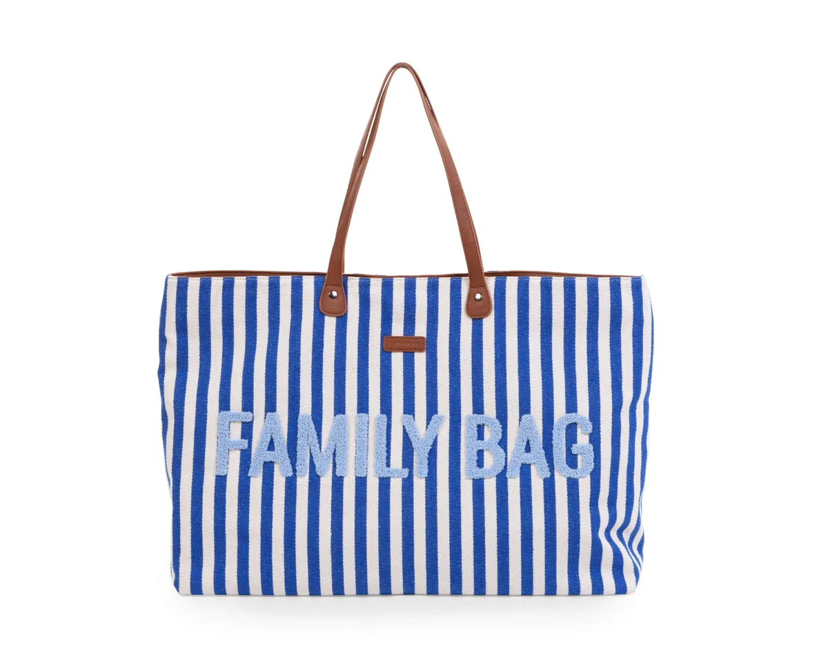 Childhome Family Nursery Bag Electric Blue Stripes Childhome Family Nursery Bag Electric Blue Stripes