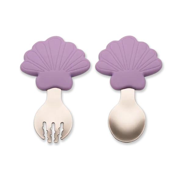 CITRON - Training Spoon & Fork - Mermaid Seashell