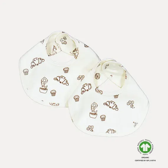 VACVAC Studio - Organic GOTS Bibs - BakersGonnaBake - Pack of 2