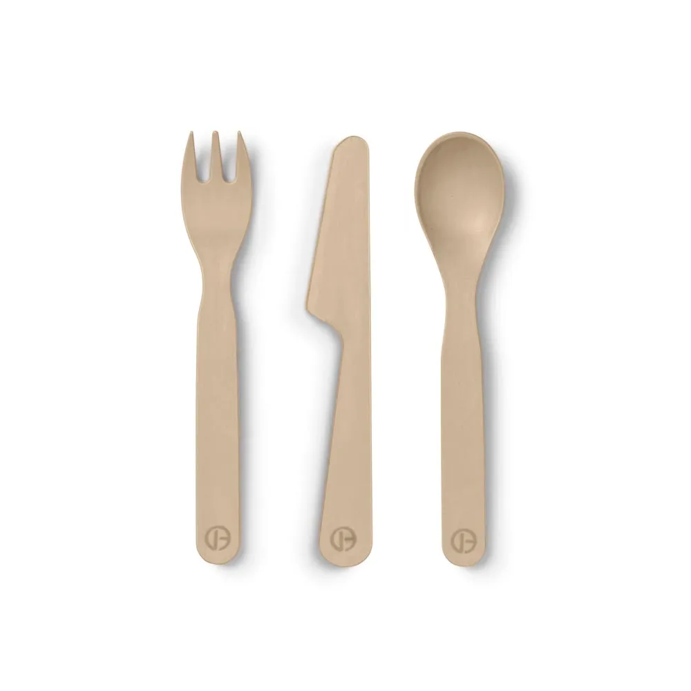 ELODIE - Children's Cutlery Set - Pure Khaki ELODIE - Children's Cutlery Set - Pure Khaki