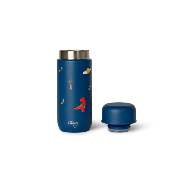 Citron Thermal Baby Flask - Blue Dino 2