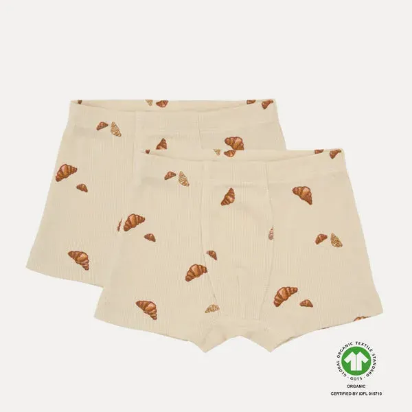 VACVAC Studio - Organic 2 Pack Boxer Shorts - Croissant - Carl
