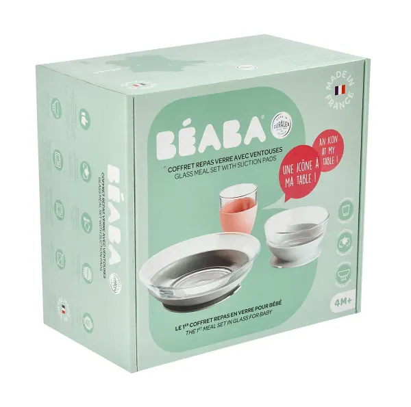BEABA Glass Meal Set - Eucalyptus 2