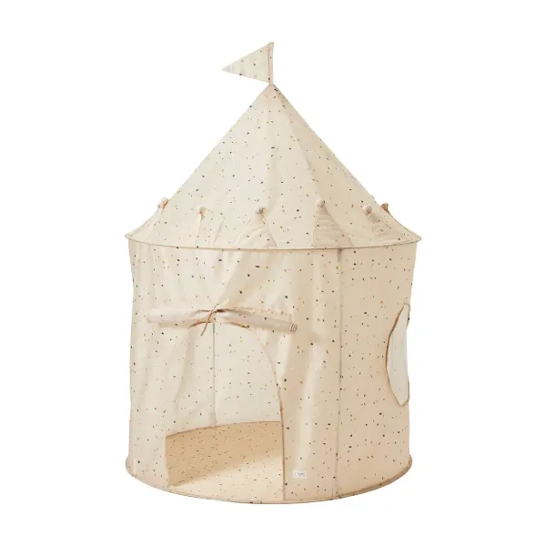 3 sprouts terrazzo beige recycled fabric play tent