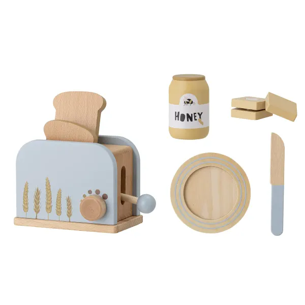 Bloomingville Adda Morning Toast & Honey Wooden Food set Bloomingville Adda Morning Toast & Honey Wooden Food set