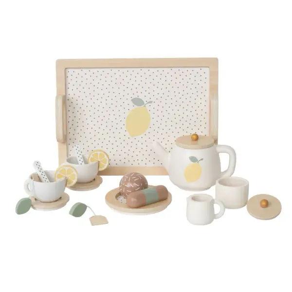 Jabadabado Wooden Lemon Afternoon Tea Set 2