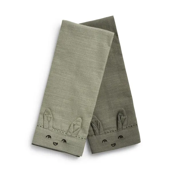 ELODIE - Baby Napkins 2 pieces - Mineral Green/Hazy Jade