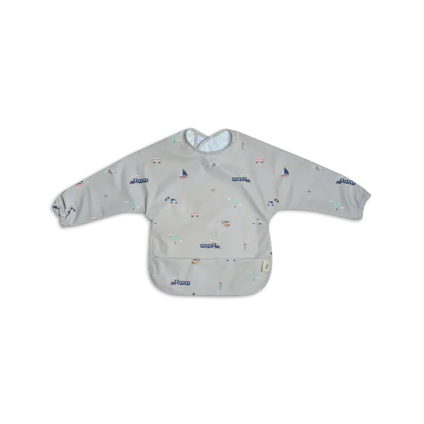 Citron Long Sleeve Bib - Vehicles