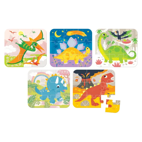 Banana Panda 6 On-the-go Puzzles - Dinosaurs 2