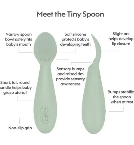 ezpz Tiny Spoon Olive 2