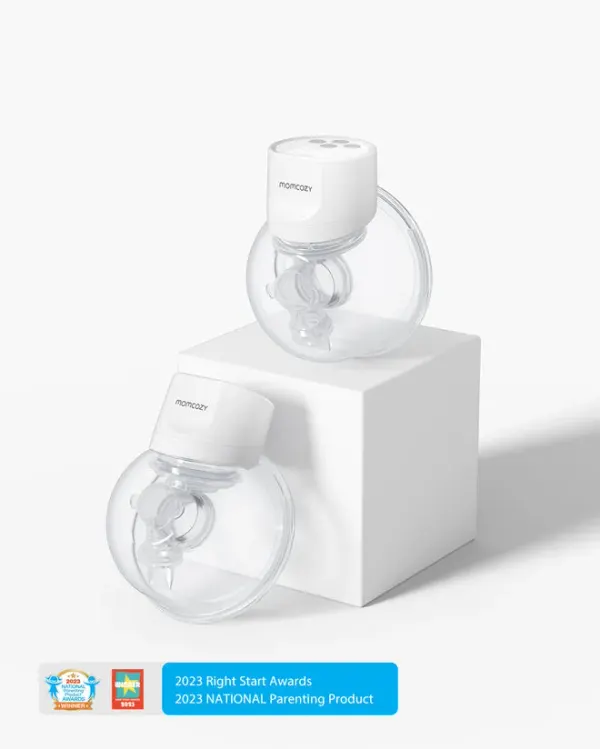 MOMCOZY S9 Pro Wearable Breast Pump - Double Pack (Grey)