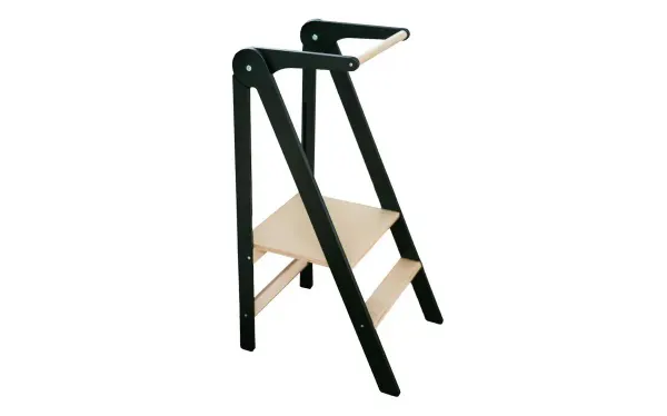 Leg & Go Foldable Helper Learning Tower - Black