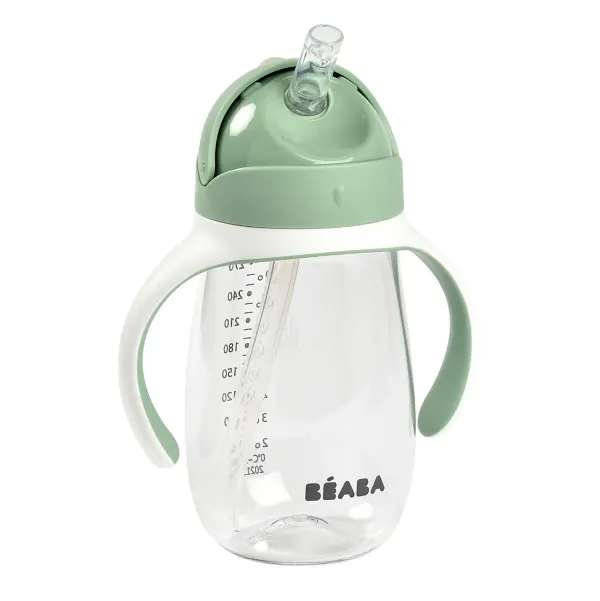 BEABA Straw Cup Sage Green (300ml)