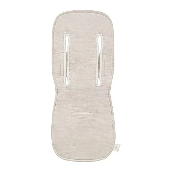 MAYLILY Anti-Sweat Stroller Insert - with 3D Mesh - Beige Muslin