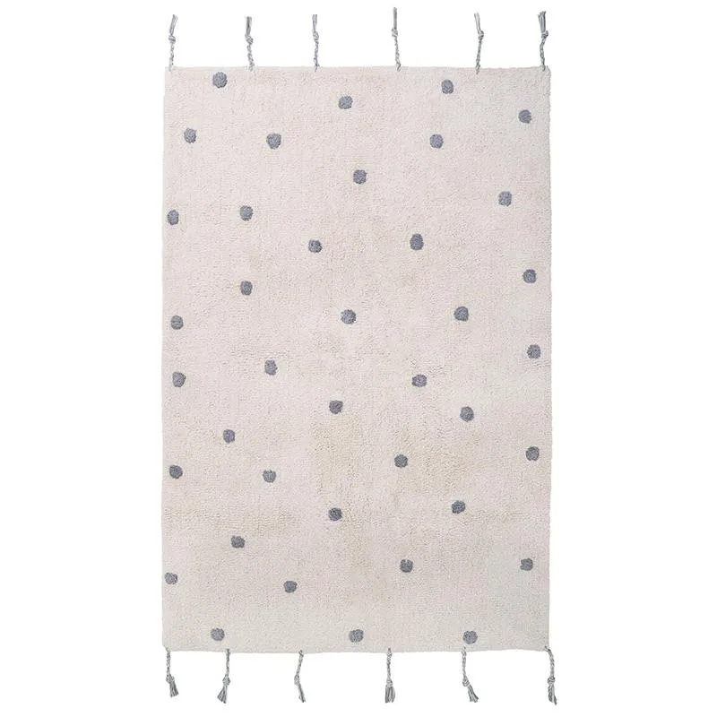 Nattiot Numi Grey Rug with Polka dots Nattiot Numi Grey Rug with Polka dots