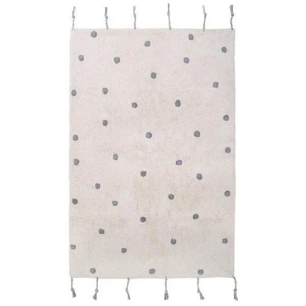 Nattiot Numi Grey Rug with Polka dots