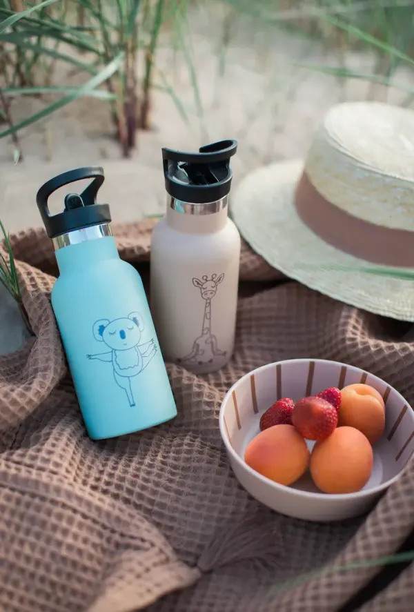 Wigiwama Insulated Leakproof Water Bottle - Blue Yoga Koala 2
