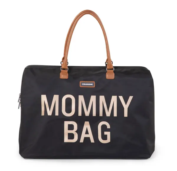 Childhome Mommy Bag Nursery Bag Black & Gold
