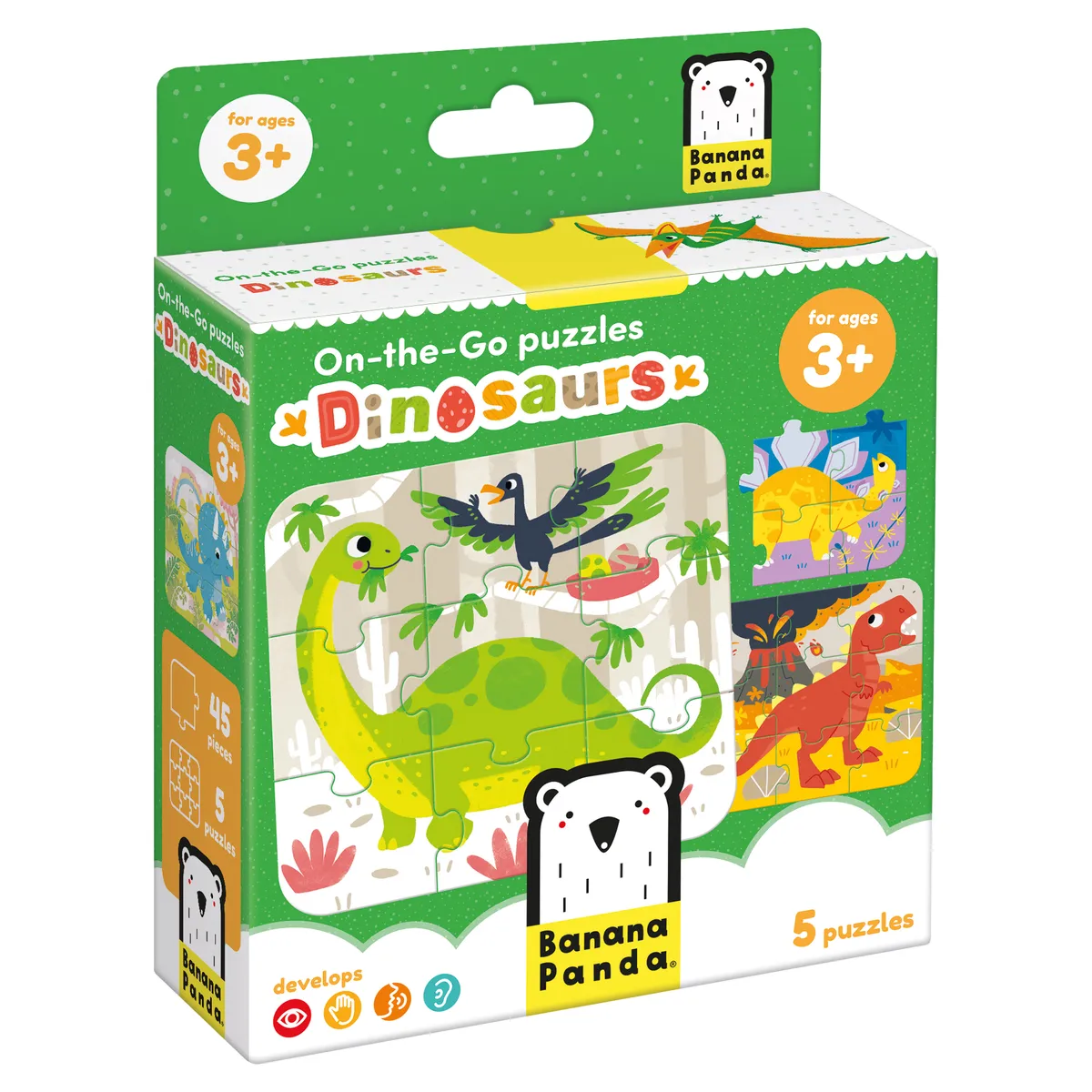 Banana Panda 6 On-the-go Puzzles - Dinosaurs Banana Panda 6 On-the-go Puzzles - Dinosaurs