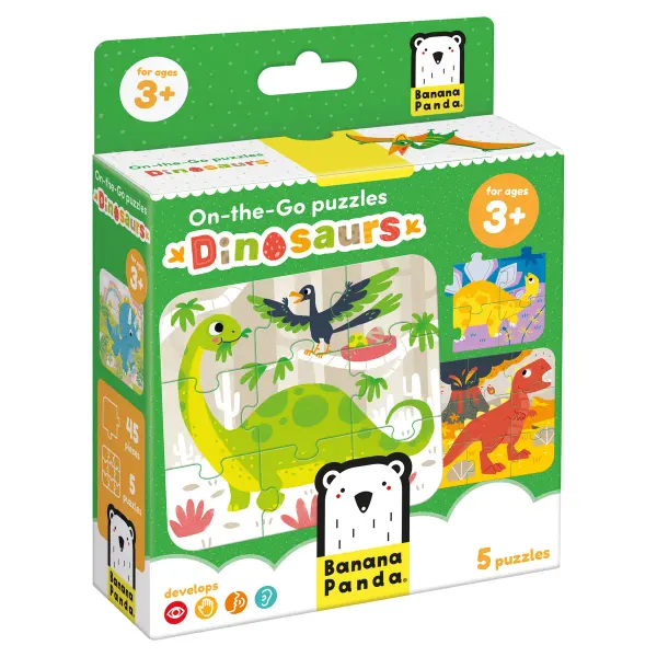 Banana Panda 6 On-the-go Puzzles - Dinosaurs