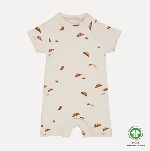 VACVAC Studio - Organic Bodysuit Short Sleeve - Croissant Mini - CARLSEN -