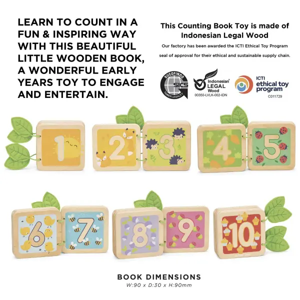 123 Wooden Numbers Block 2