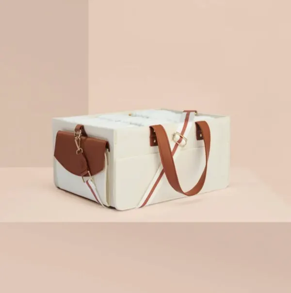 Bunnie Caddie: Cream | the Luxurious Nappy Caddie