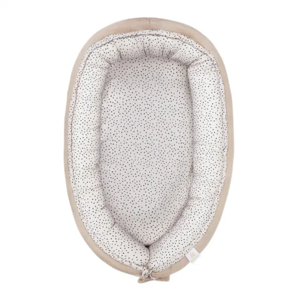 MAYLILY Premium Bamboo Baby Nest - Stones Beige 2