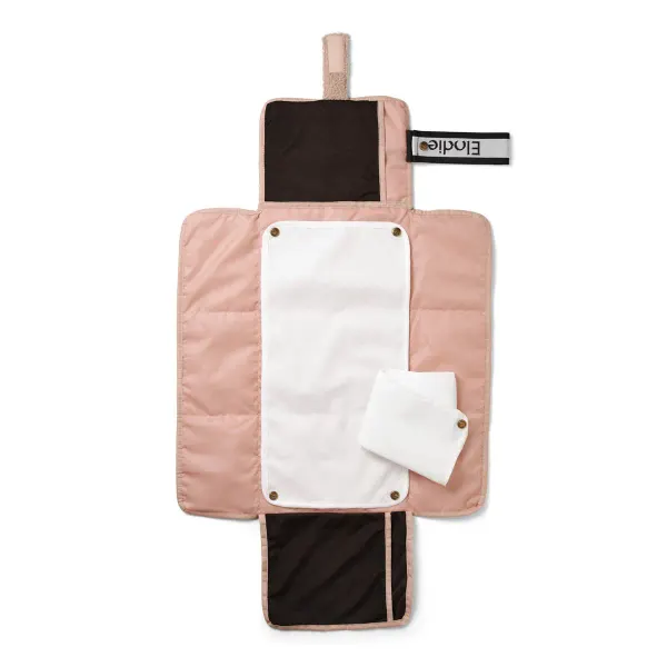 ELODIE - Portable Changing Pad - Pink Bouclé 2