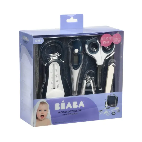 BEABA Hanging Toiletry Bag Kit - (Midnight Blue) 2