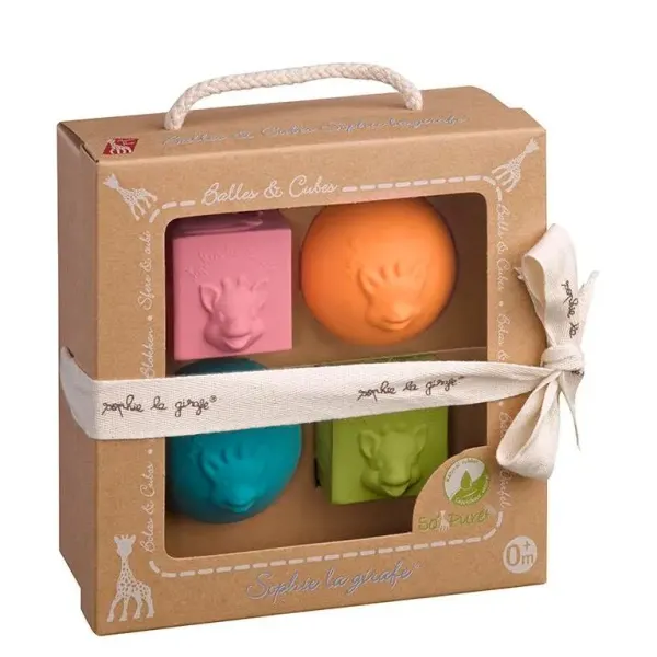 Sophie la girafe® colorful cubes so pure bath toy