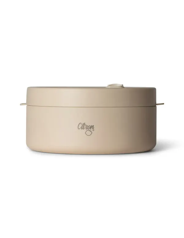 CITRON Triple Wall Insulated Food Jar 400ml with Divider & Safety Lock - Beige 2