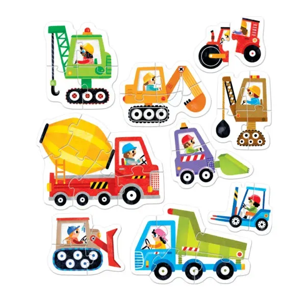 Banana Panda Progressive Puzzles - Construction Vehicles 2