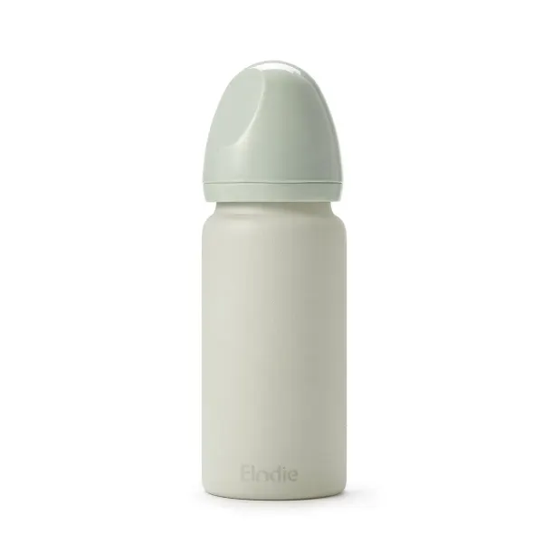 ELODIE Glass Feeding Bottle - Mineral Green