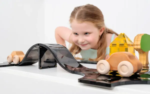 Connetix Magnetic Tiles - 48 Piece Creative Roads Pack 2