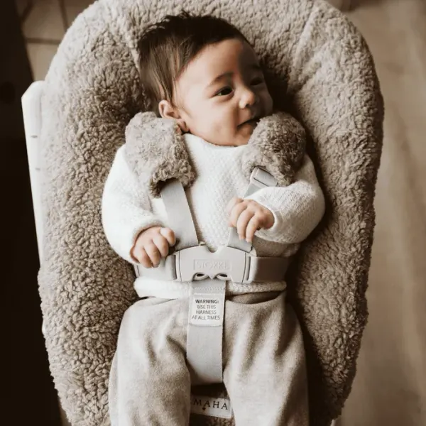 Ilmaha High Chair Newborn Adapter Cover - Teddy Taupe 2