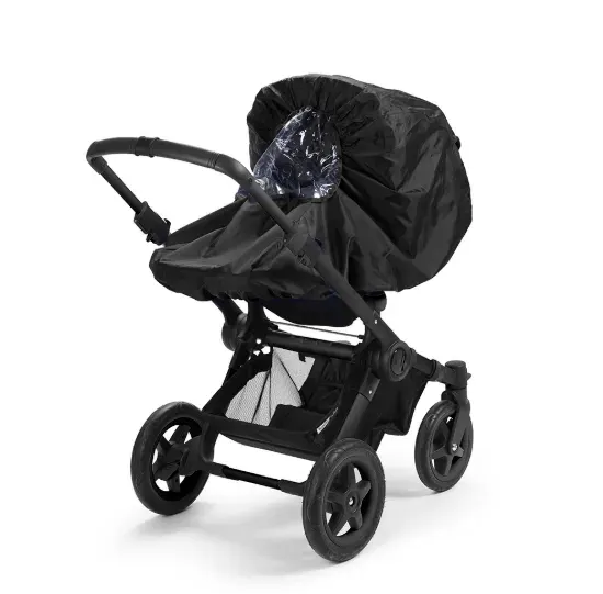 ELODIE - Stroller Rain Cover - Brilliant Black