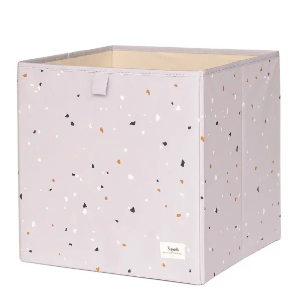 3 Sprouts terrazzo gray recycled fabric storage box 2