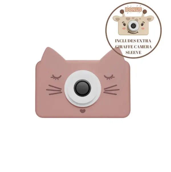 The ZooFamily Zoo Friends - CAT Digital Kids Camera + Extra Sleeve Giraffe