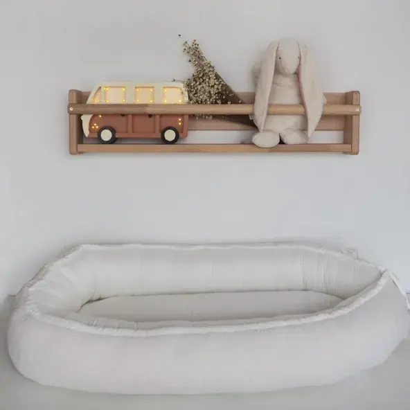 MAYLILY Premium Bamboo Baby Nest - Teddy Cream 2