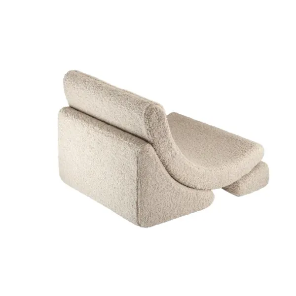 Wigiwama Moon Chair - Biscuit Boucle Teddy 2