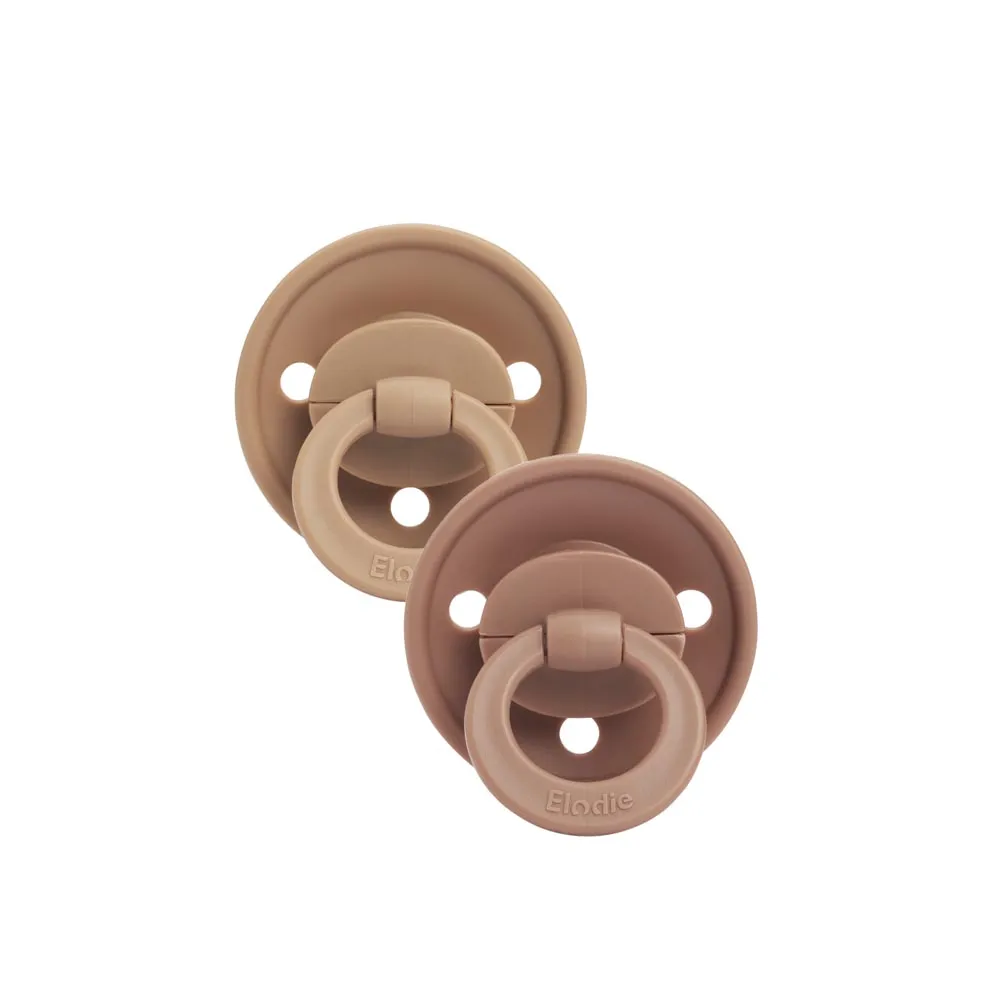 ELODIE Binky Bundle Silicone 3+ months - Soft Terracotta - One Size ELODIE Binky Bundle Silicone 3+ months - Soft Terracotta - One Size