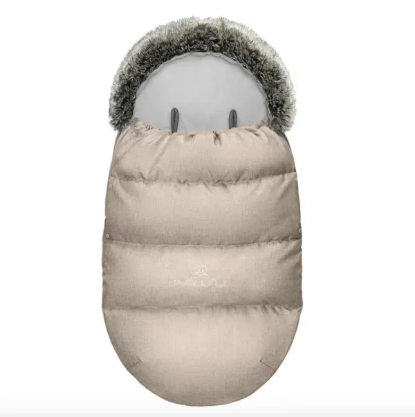 MAYLILY Luxury Winter Stroller Sleeping Bag (0-2) Beige
