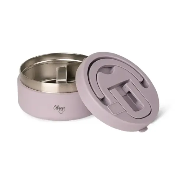 CITRON Triple Wall Insulated Food Jar 400ml with Divider - Purple 2