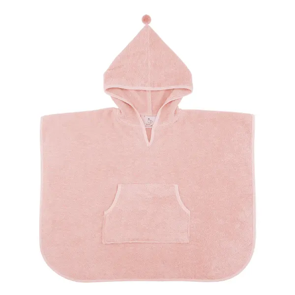 Vanilla Copenhagen - Poncho w Pom-Pom (Oeko Tex 100% cotton) ROSE
