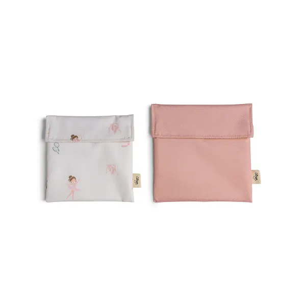 CITRON Reusable Sandwich Bag - Set of 2 - Ballerina
