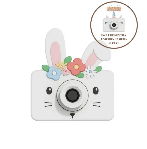 The ZooFamily Zoo Friends - Rabbit Digital Kids Camera + Extra Sleeve Giraffe
