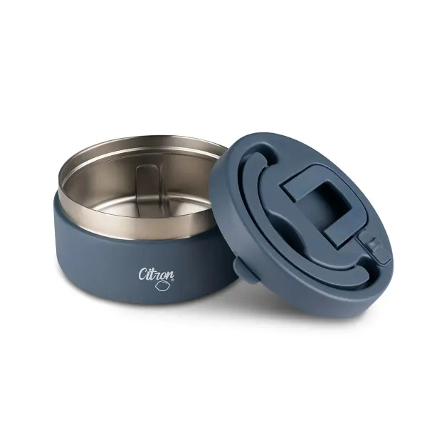 CITRON Insulated Food Jar 400ml with Divider & Safety Lock - Blue 2