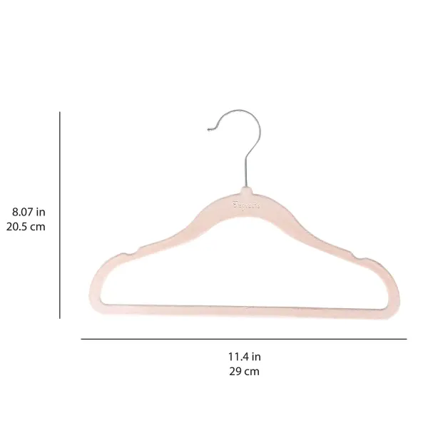 3 Sprouts blush pink velvet non slip hangers (15 per set) 2